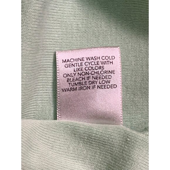 Cj Banks Womens Light Green White Stars 3/4 Sleeve Top Cotton Blouse Size 1X - Picture 14 of 14